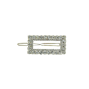 Barrette Large Square Crystal