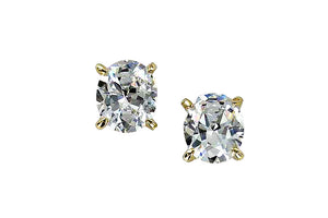 Earring Oval Cubic Zirconia Stud