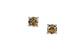 Earring Round Cubic Zironia with Micro CZ corners