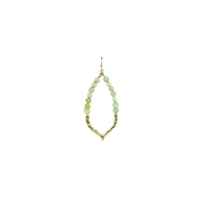 Earring Natural Stone Teardrop