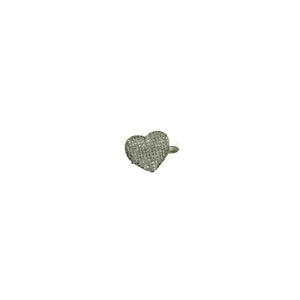 Ring Puffy Heart Pave